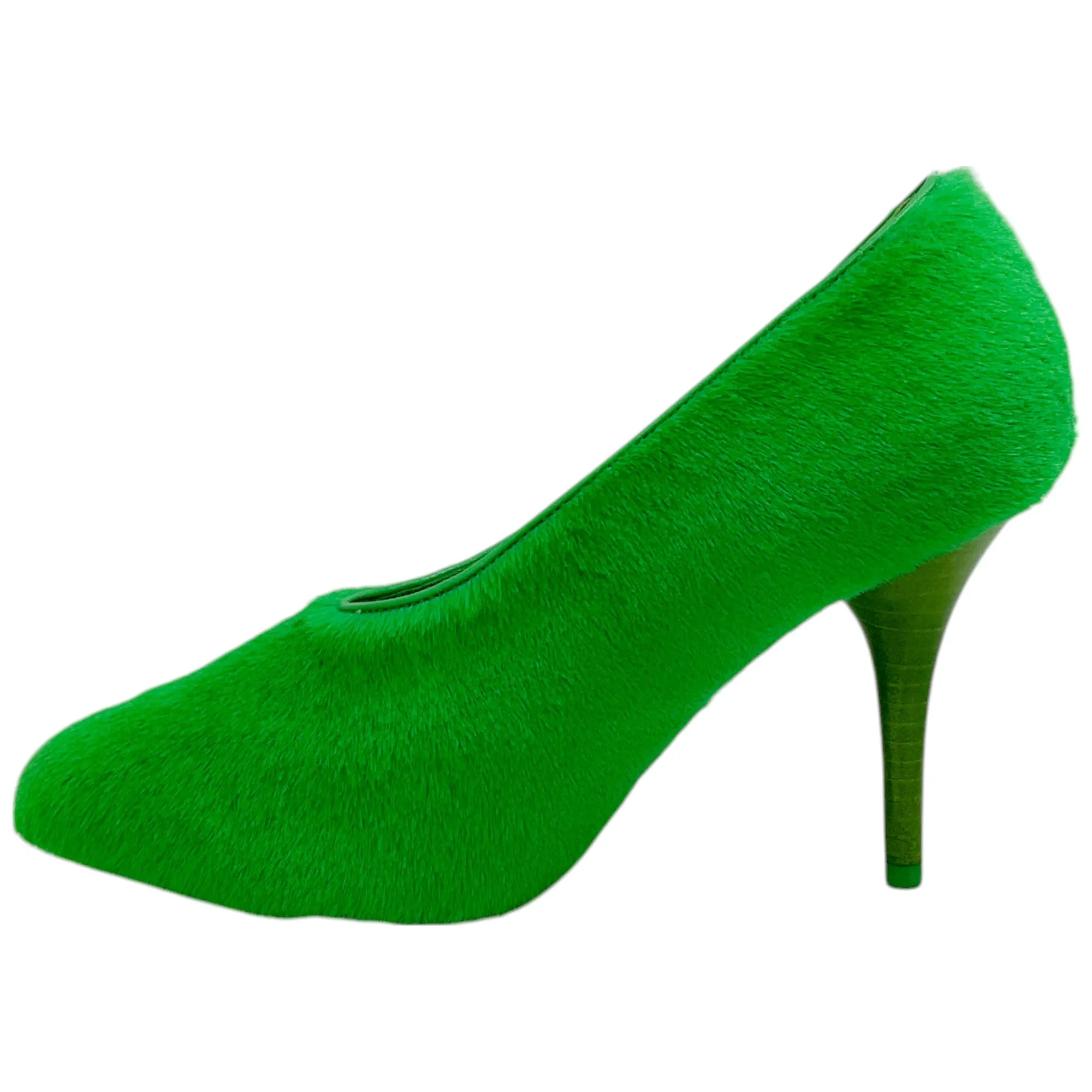 Givenchy Absynthe Green Shearling Show Pumps