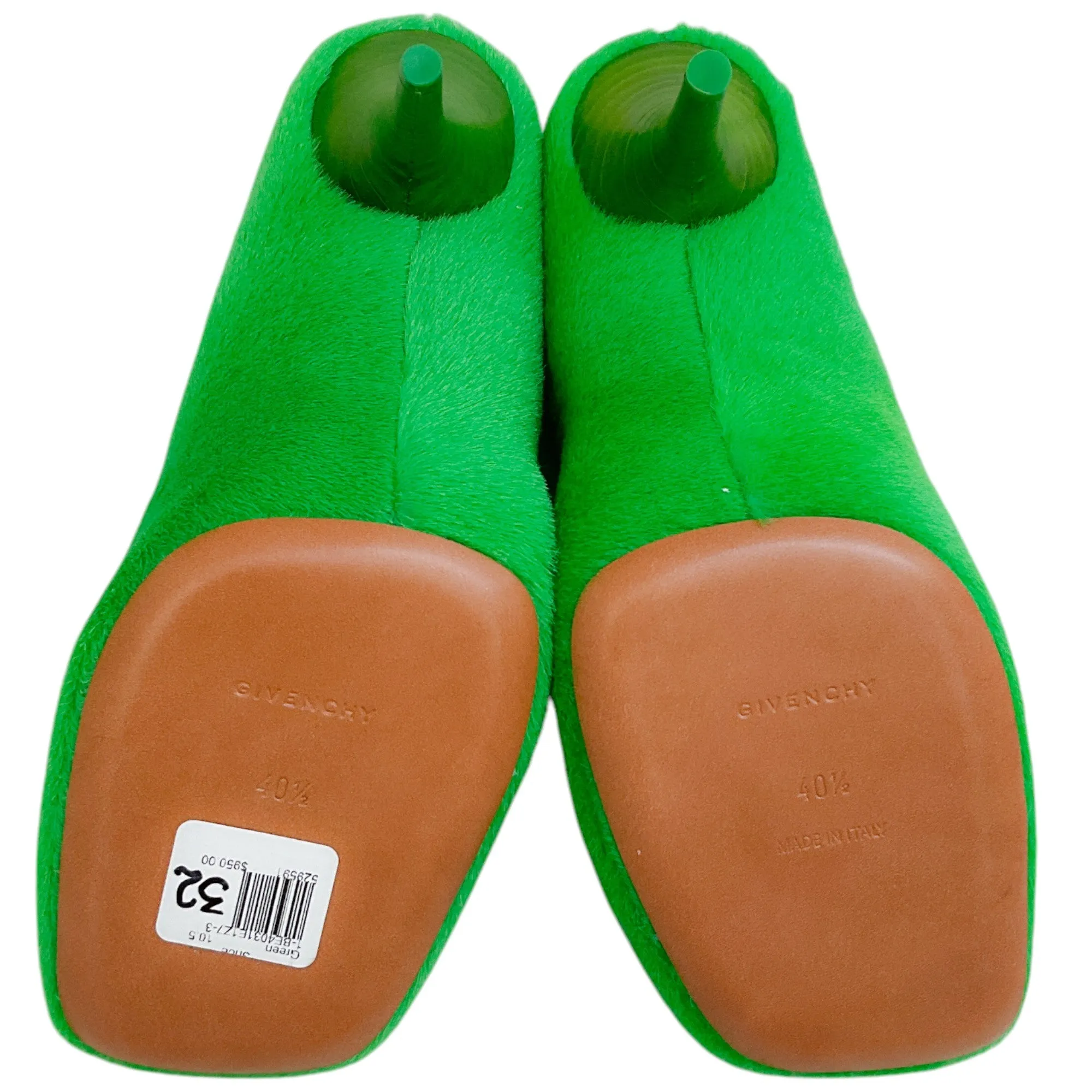 Givenchy Absynthe Green Shearling Show Pumps