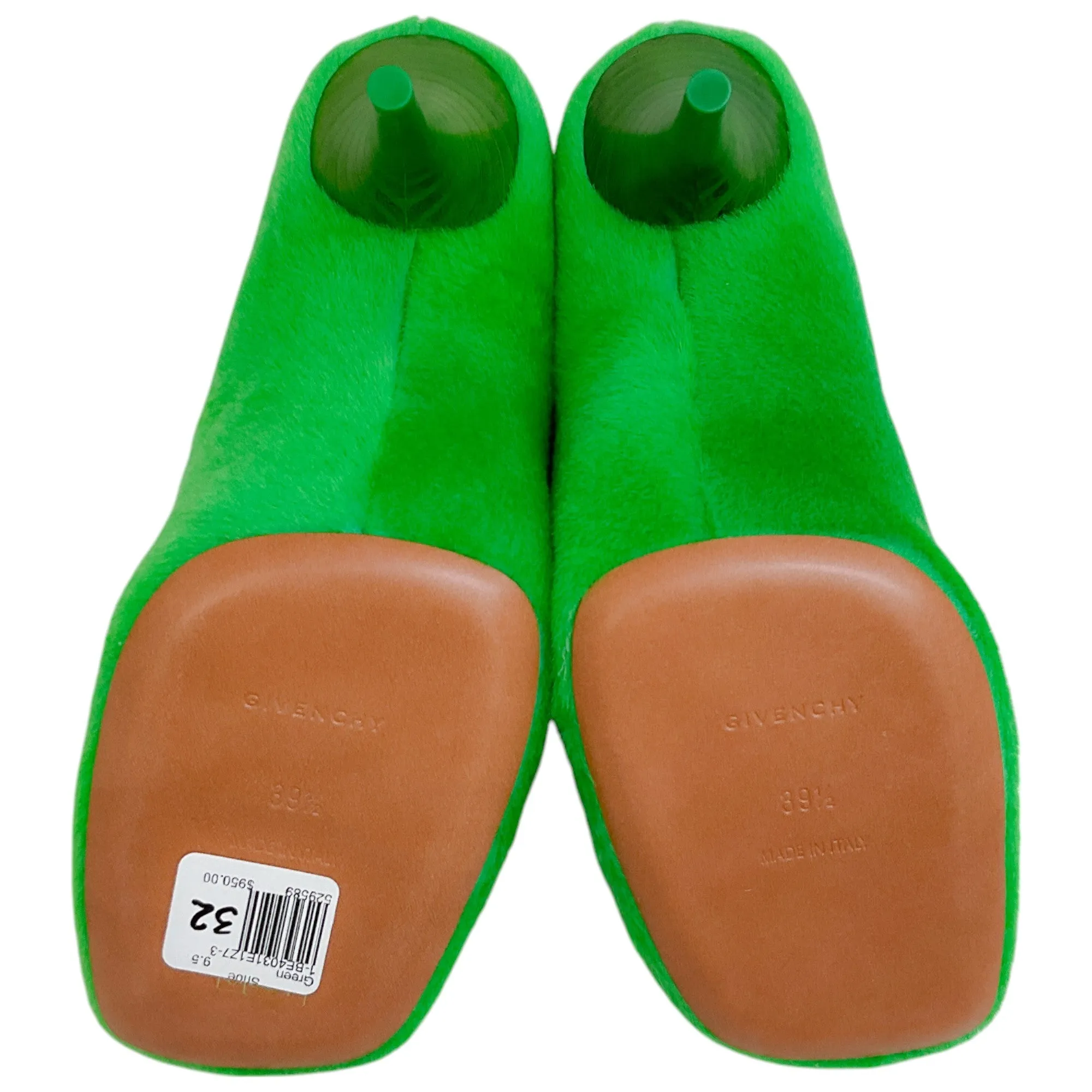 Givenchy Absynthe Green Shearling Show Pumps