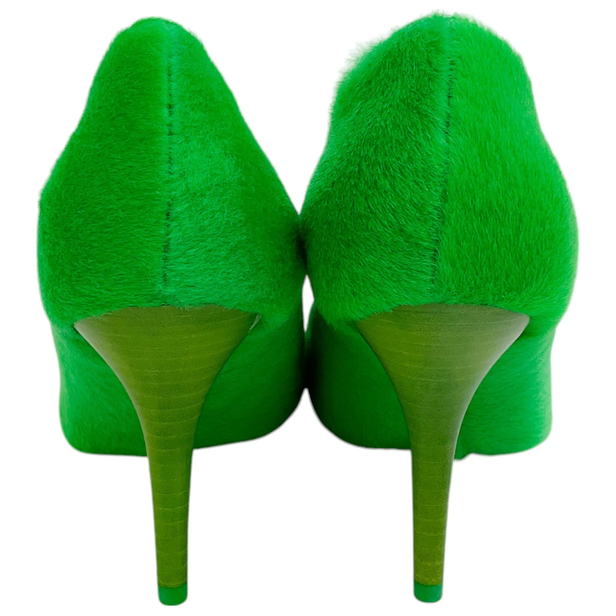 Givenchy Absynthe Green Shearling Show Pumps