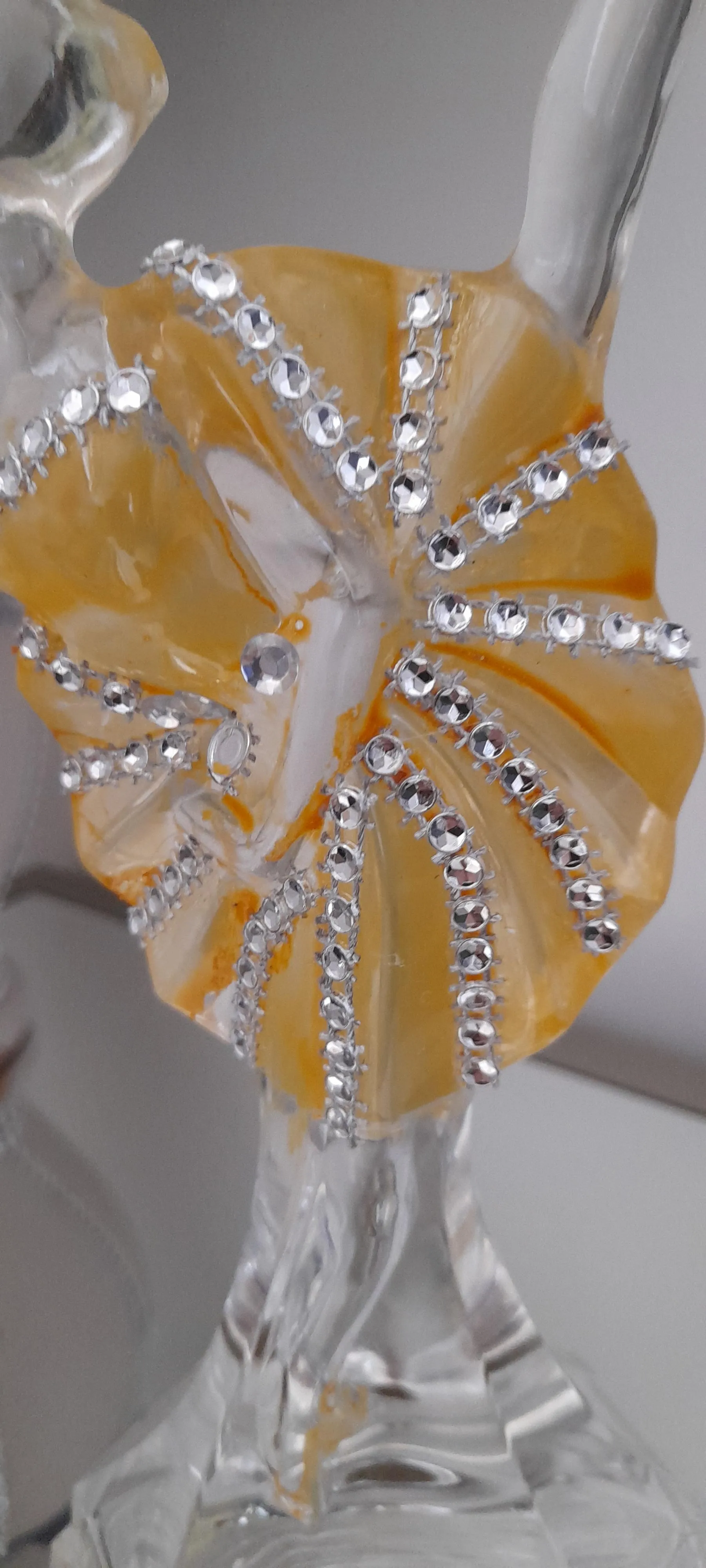 Glass ballerina figurines