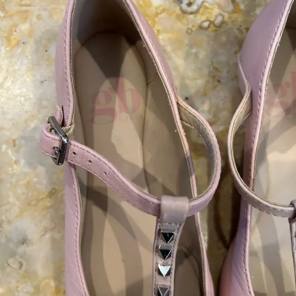 Go girl pink ballet flats with studs size 13