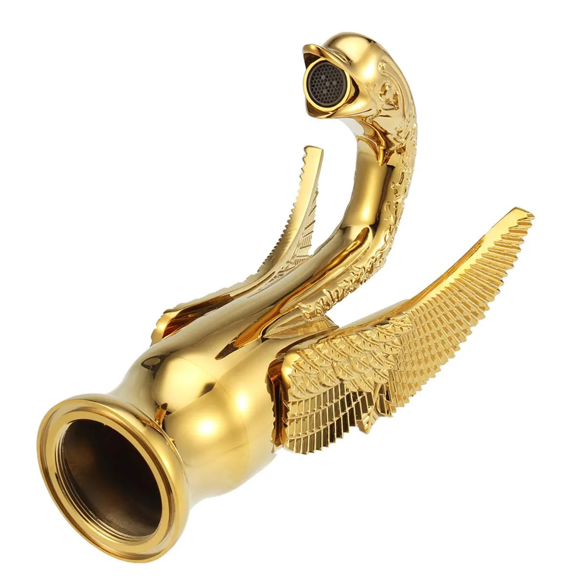Gold Brass Swan Basin Taps