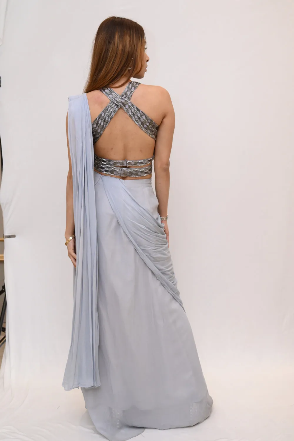 Greyout Modern Twist Saree