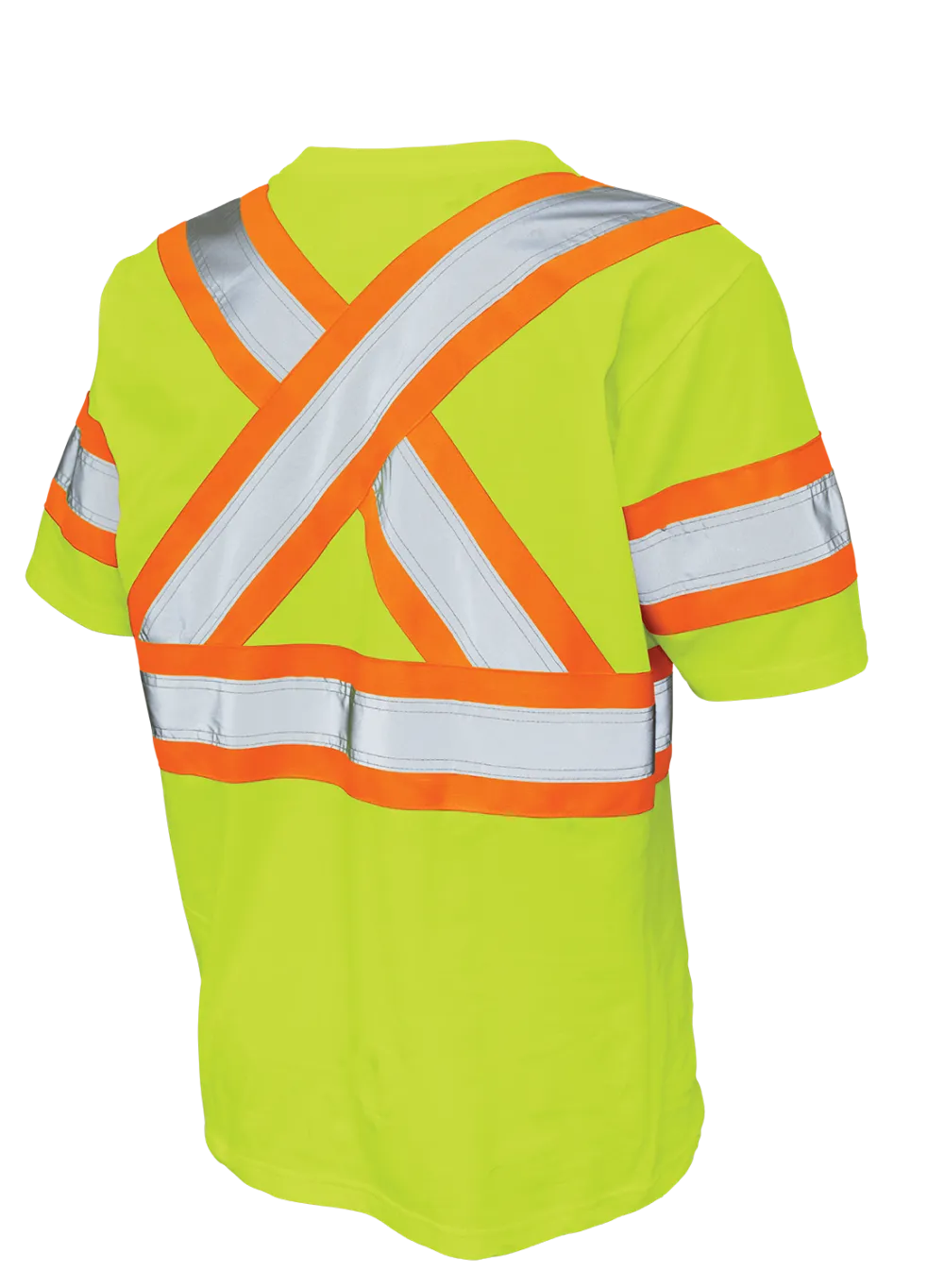 Hi-Vis Cotton Jersey Short Sleeve Safety T-Shirt By Tough Duck - Style ST11