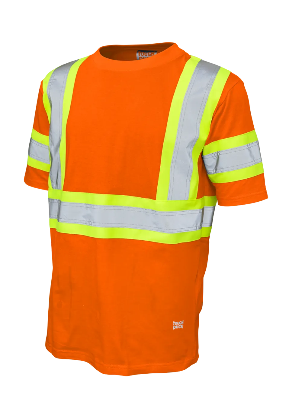 Hi-Vis Cotton Jersey Short Sleeve Safety T-Shirt By Tough Duck - Style ST11