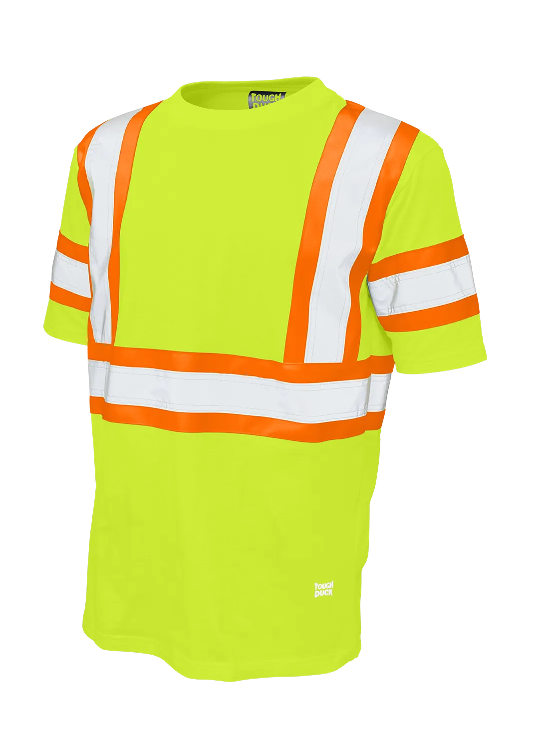 Hi-Vis Cotton Jersey Short Sleeve Safety T-Shirt By Tough Duck - Style ST11