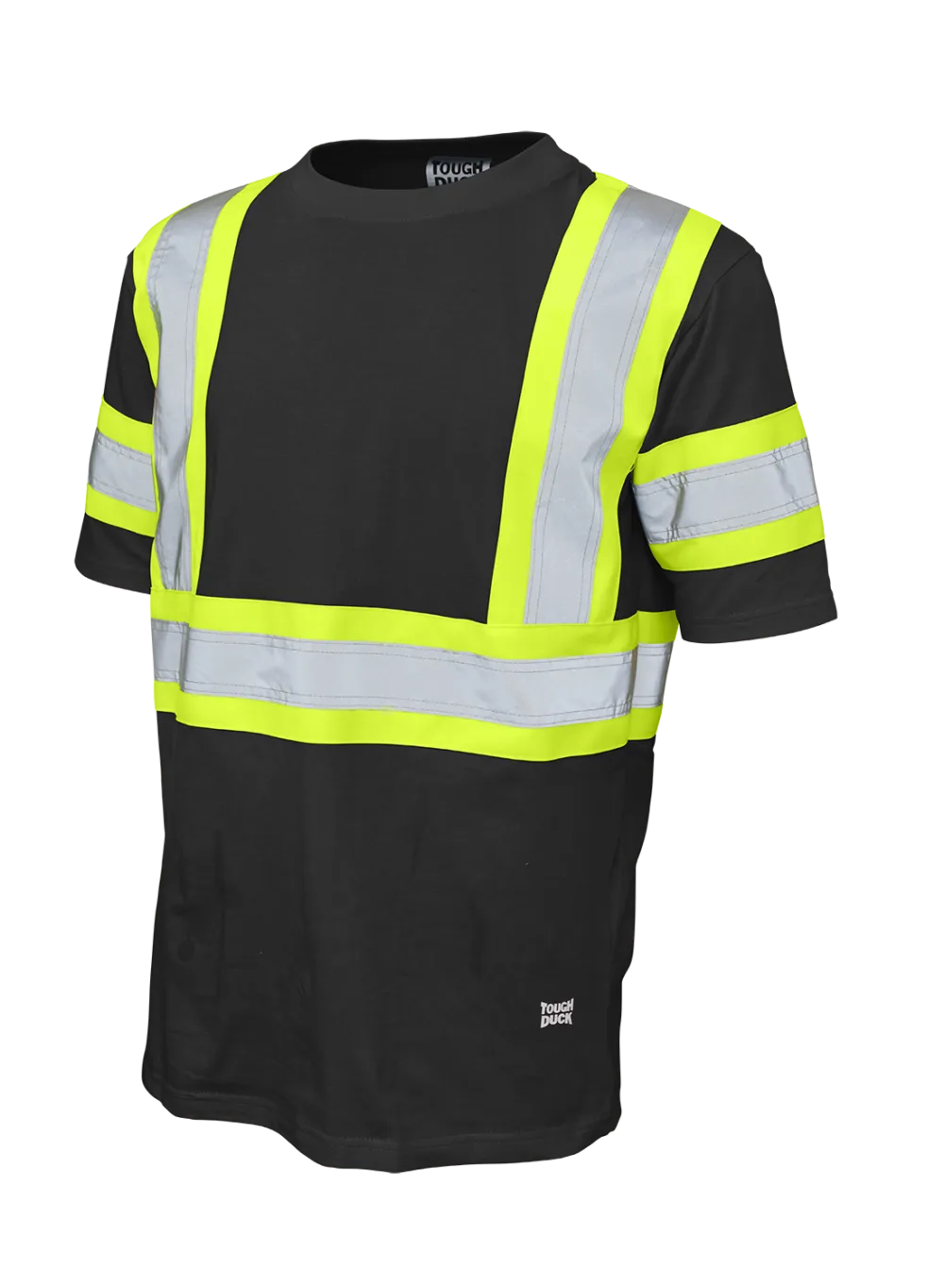 Hi-Vis Cotton Jersey Short Sleeve Safety T-Shirt By Tough Duck - Style ST11