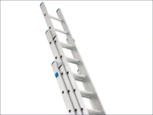 Industrial Extension Ladder 3-Part D Rungs 3 x 10
