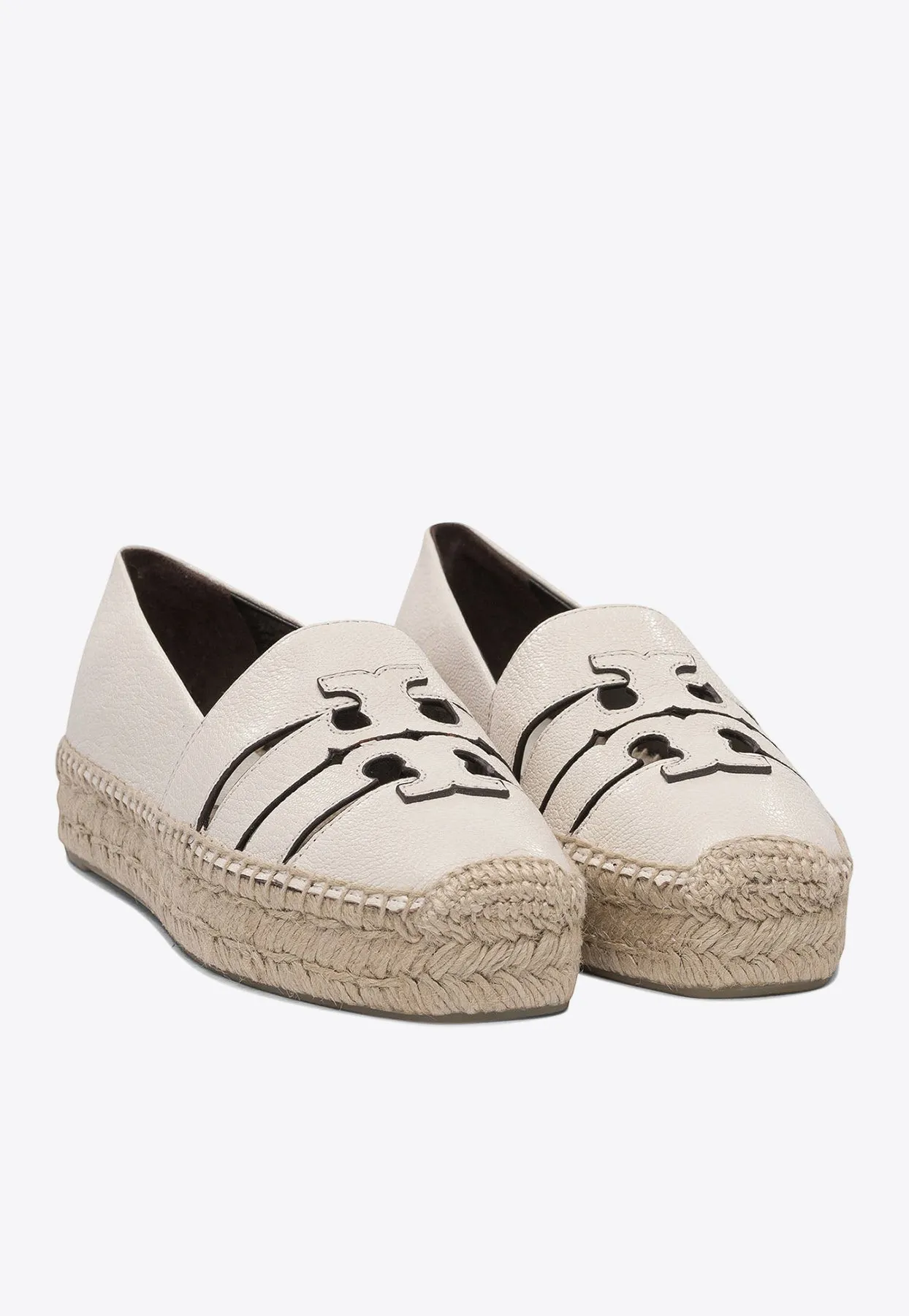 Ines Leather Flatform Espadrilles