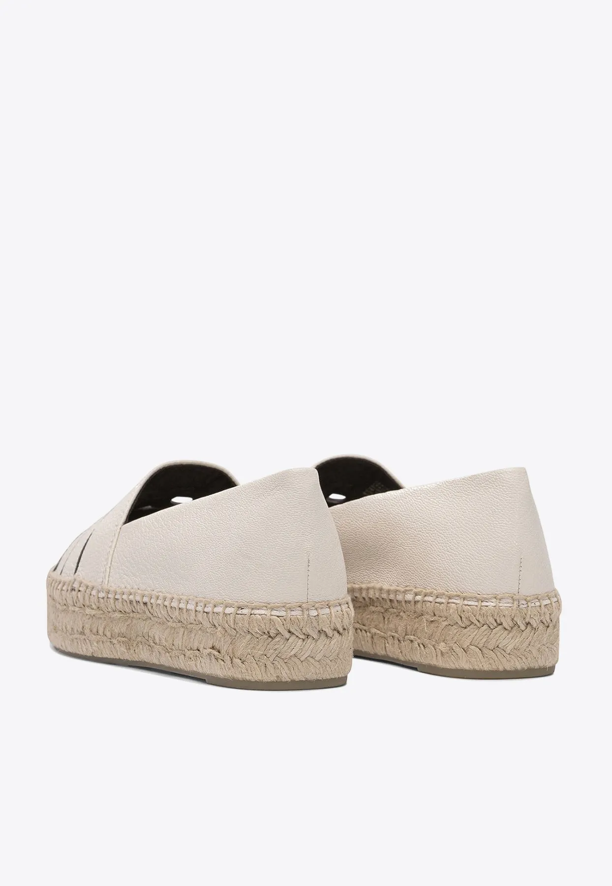 Ines Leather Flatform Espadrilles