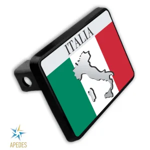 Italy Flag Trailer Hitch Cover