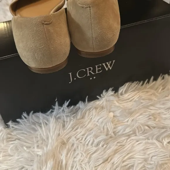 J Crew Cream/Taupe D’Orsay Flats