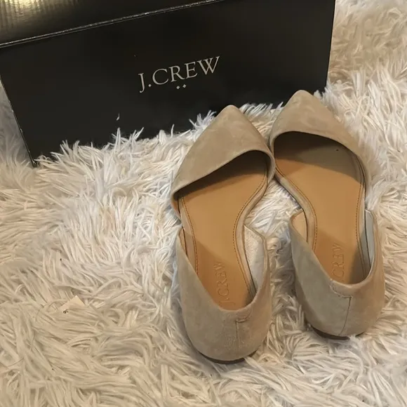 J Crew Cream/Taupe D’Orsay Flats