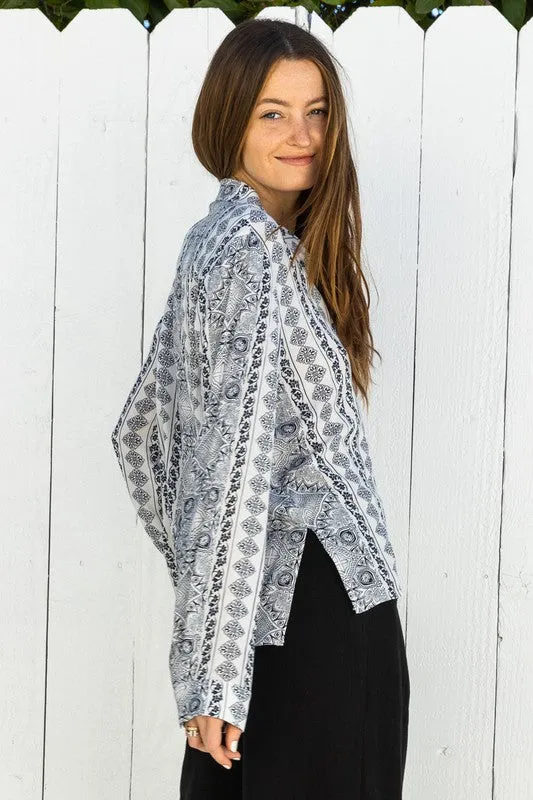 Japanese Gardens Blouse