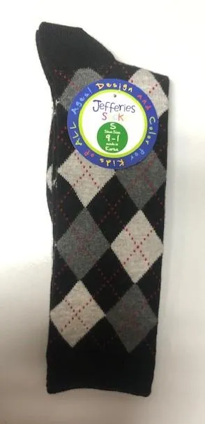 Jefferies 1pk Argyle Knee High Socks