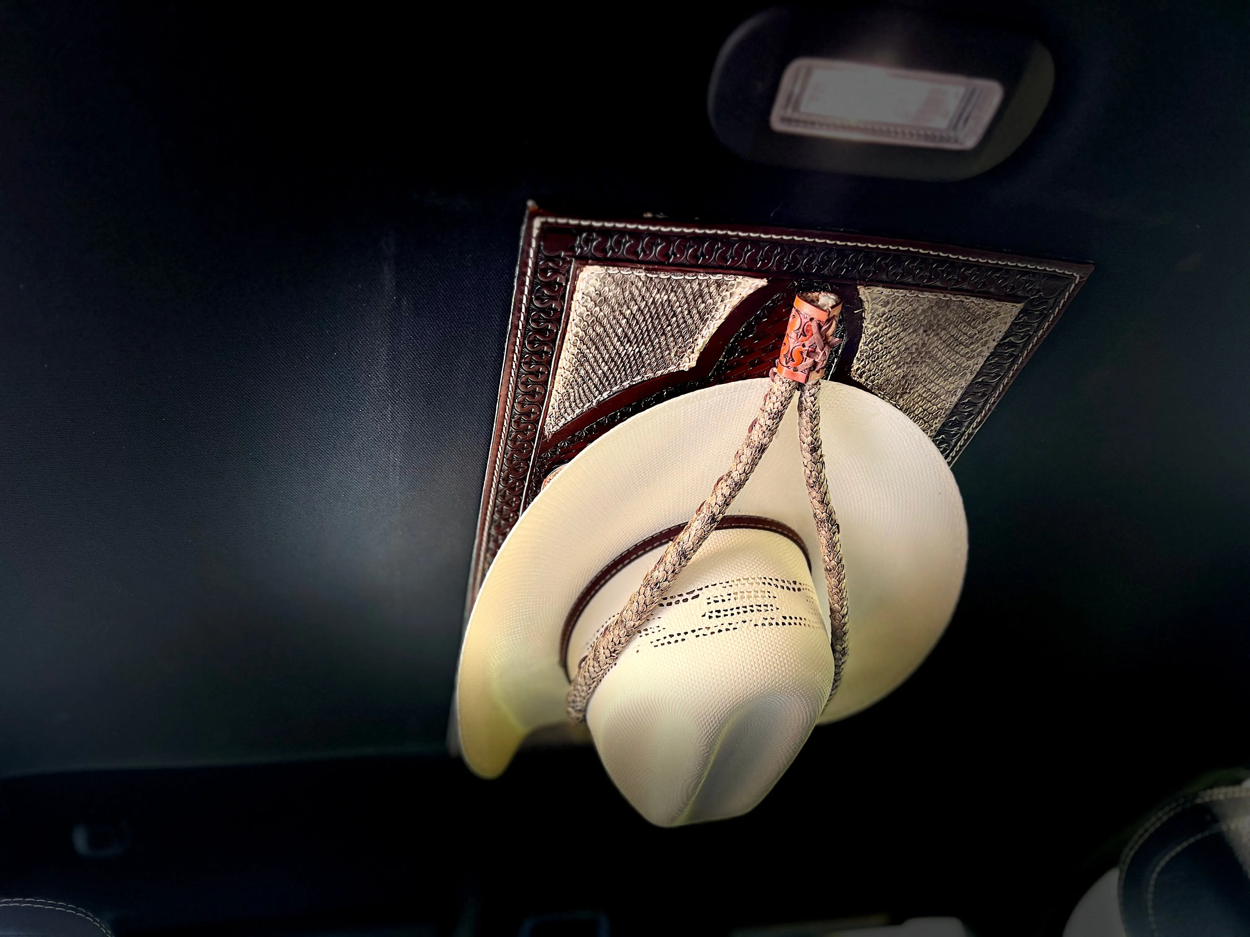 Jesse Marroquin’s Rattlesnake Gun Holster, Mag, & Knife Sheath Cowboy Hat Rack