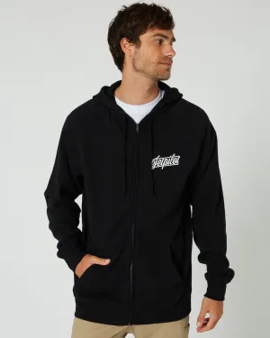 JP Friday Mens Zip-Up Hoodie - Black
