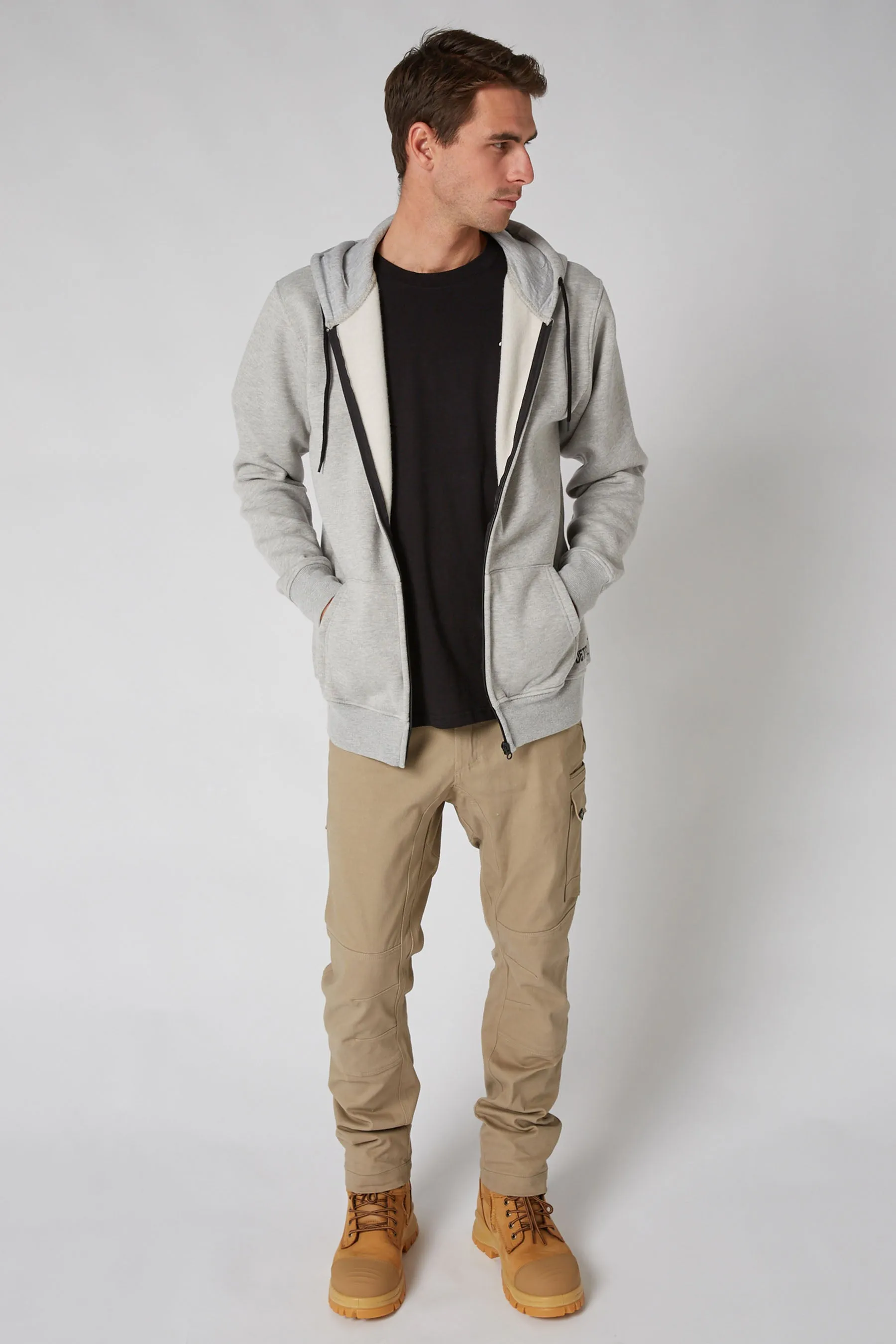 JP Fueled 2 Mens Zip Up Hoodie - Heather