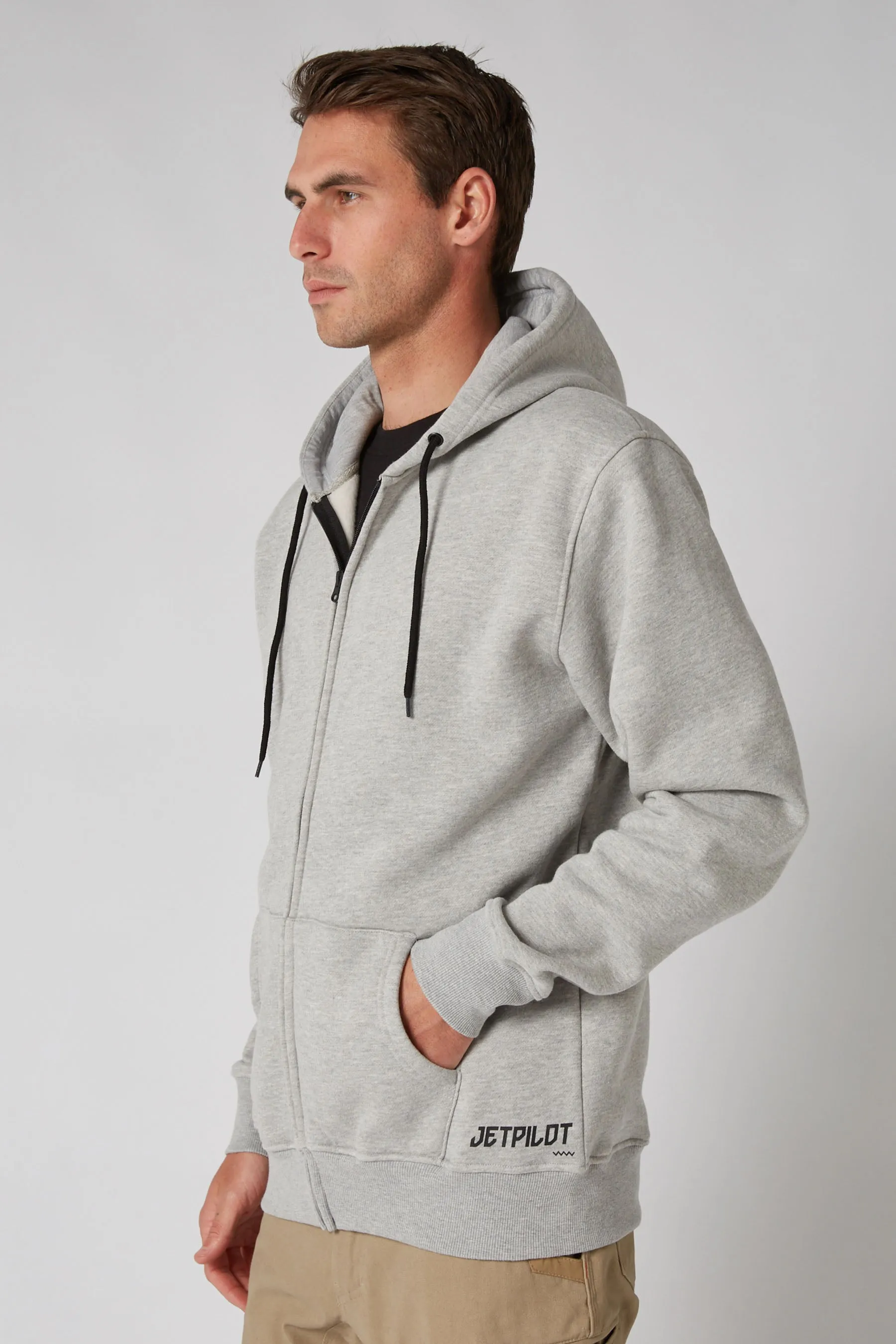 JP Fueled 2 Mens Zip Up Hoodie - Heather