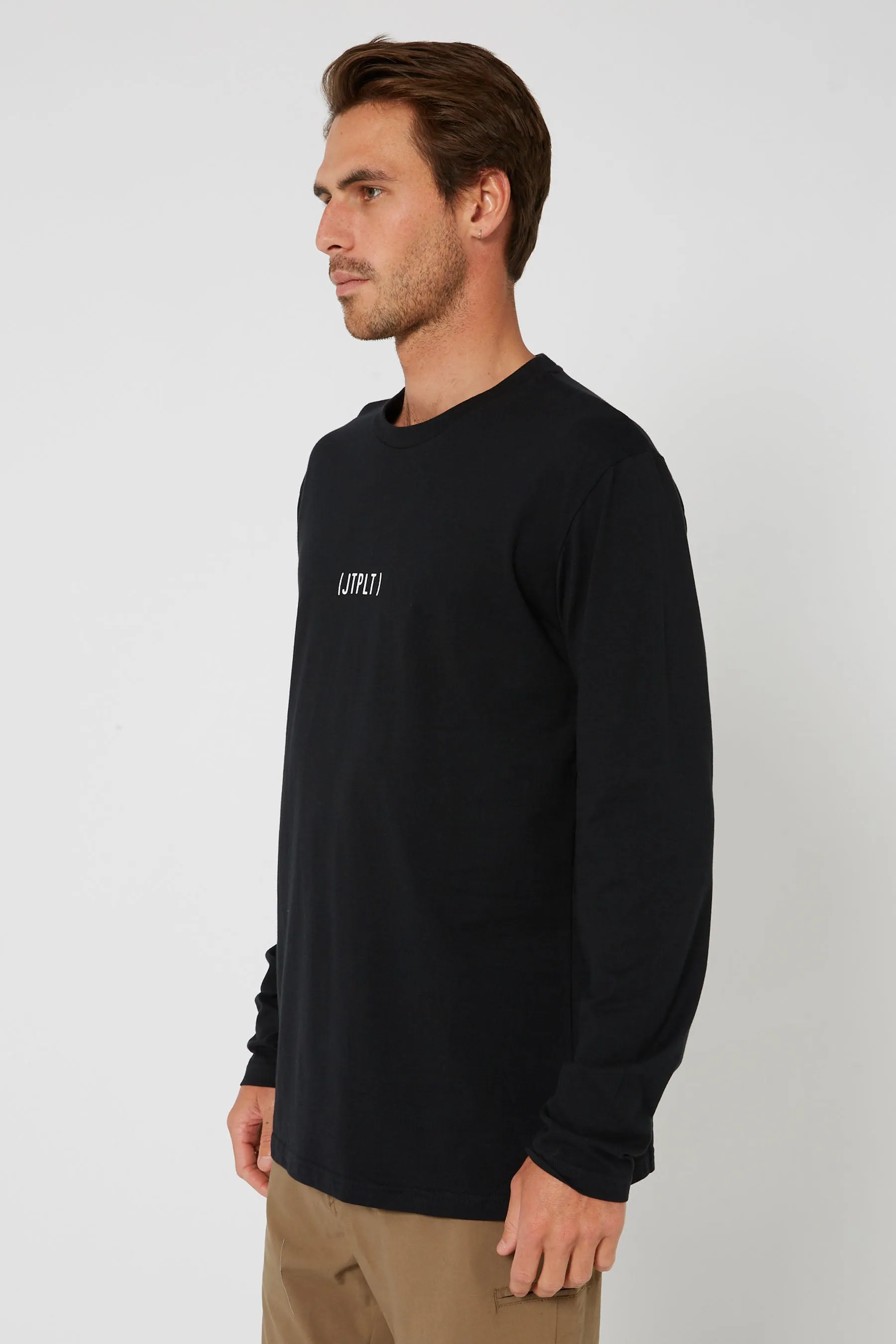 JP Mens Circle L/S Tee - Black