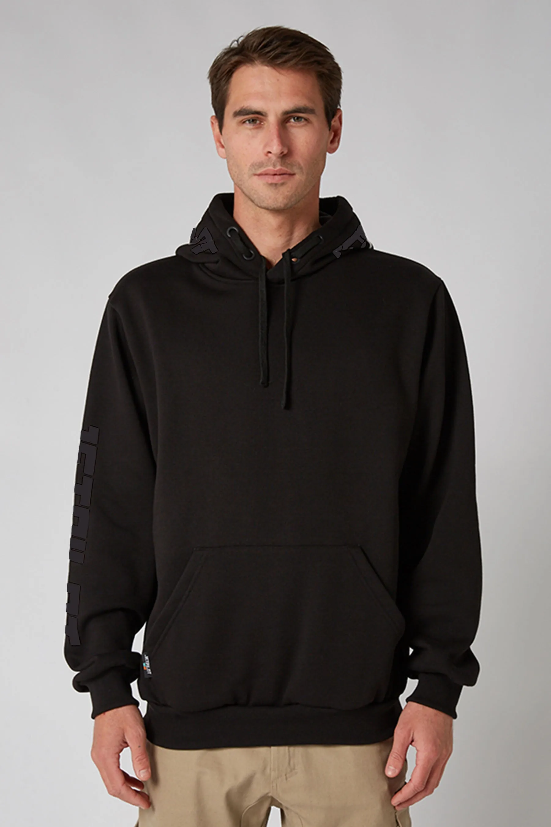 JP Sparked Mens Pullover Hoodie - Black/Coal