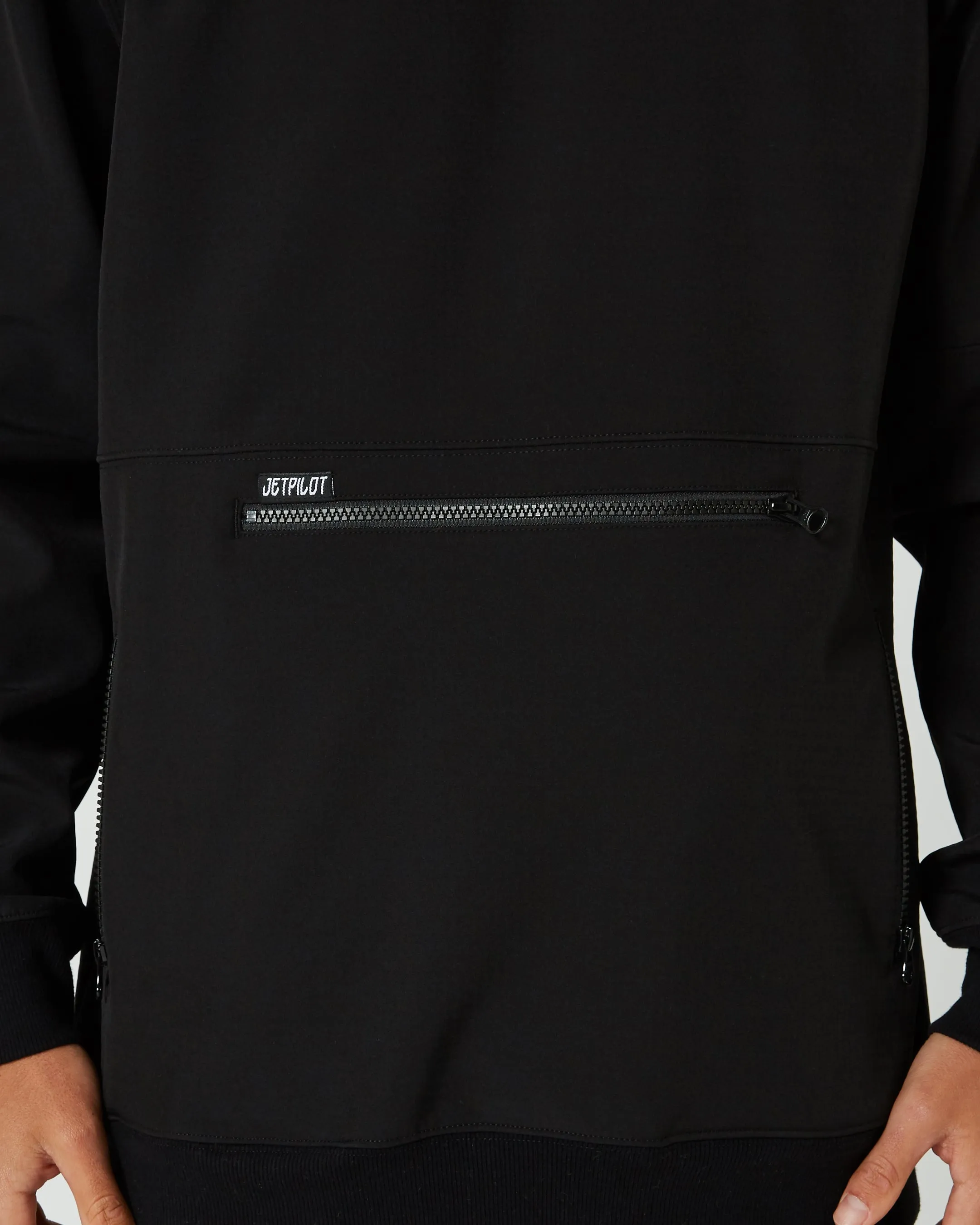 JP Utility 2 Mens Pullover Hoodie - Black