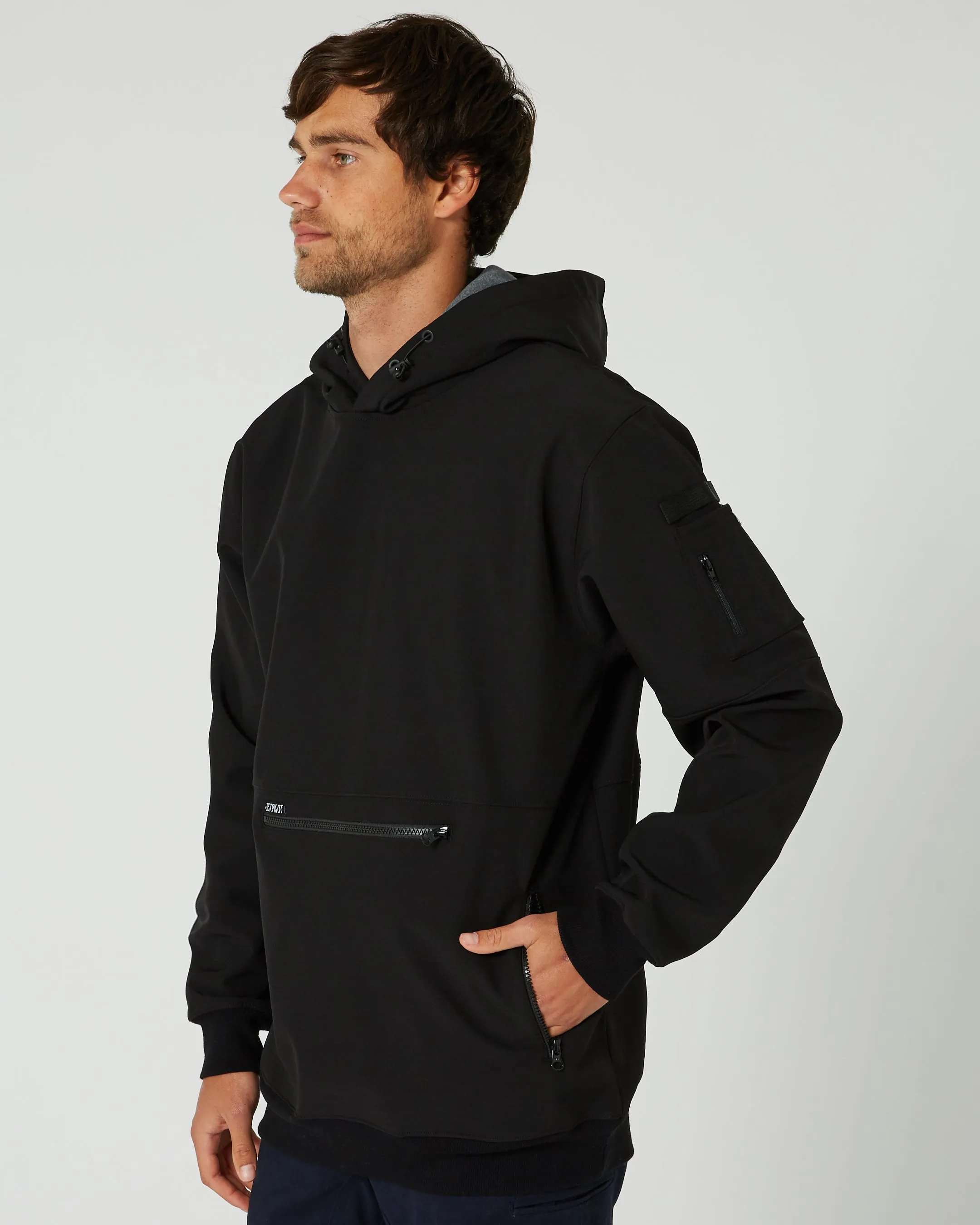 JP Utility 2 Mens Pullover Hoodie - Black