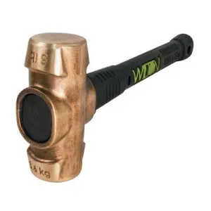 JPW Industries Unbreakable™ Handle Brass Sledge Hammer, 8 lb, 16 in L, 90816