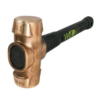 JPW Industries Unbreakable™ Handle Brass Sledge Hammer, 8 lb, 16 in L, 90816