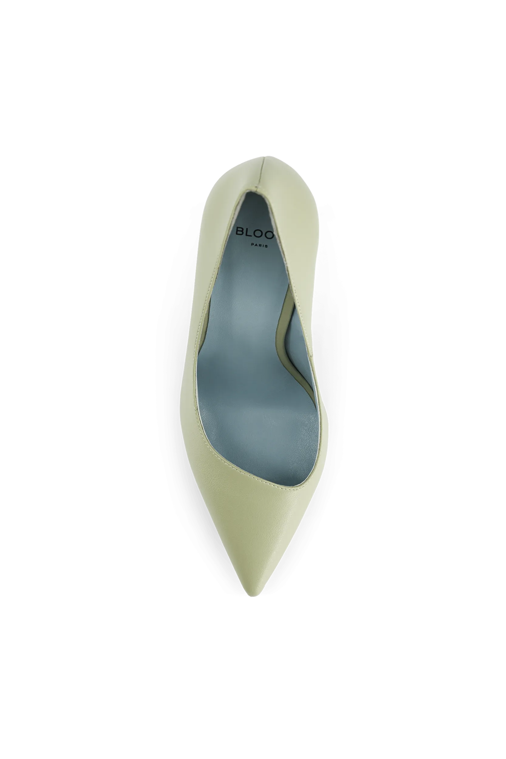 Juliette Apple Leather Vegan Heeled Pumps | Green