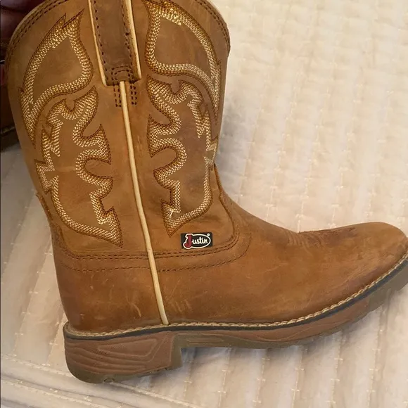 JUSTIN Brown Western Cowboy Boots