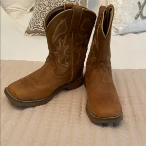 JUSTIN Brown Western Cowboy Boots