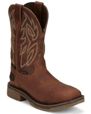 Justin SE4752 Men's Wolfe Russet  Composite Square Toe Brown