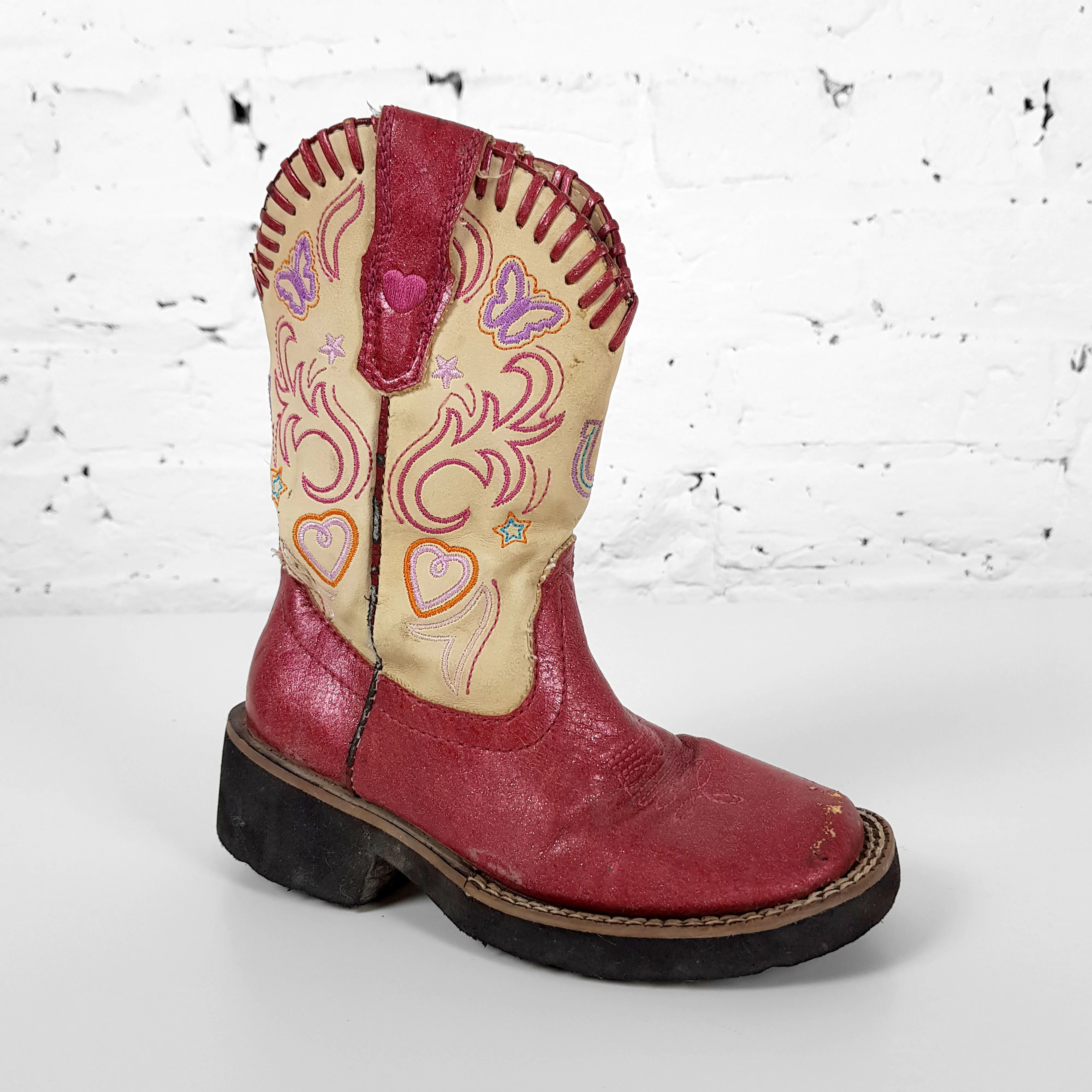 Kids  Cowboys Boots - Pink - Kids UK 8