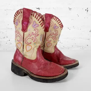 Kids  Cowboys Boots - Pink - Kids UK 8