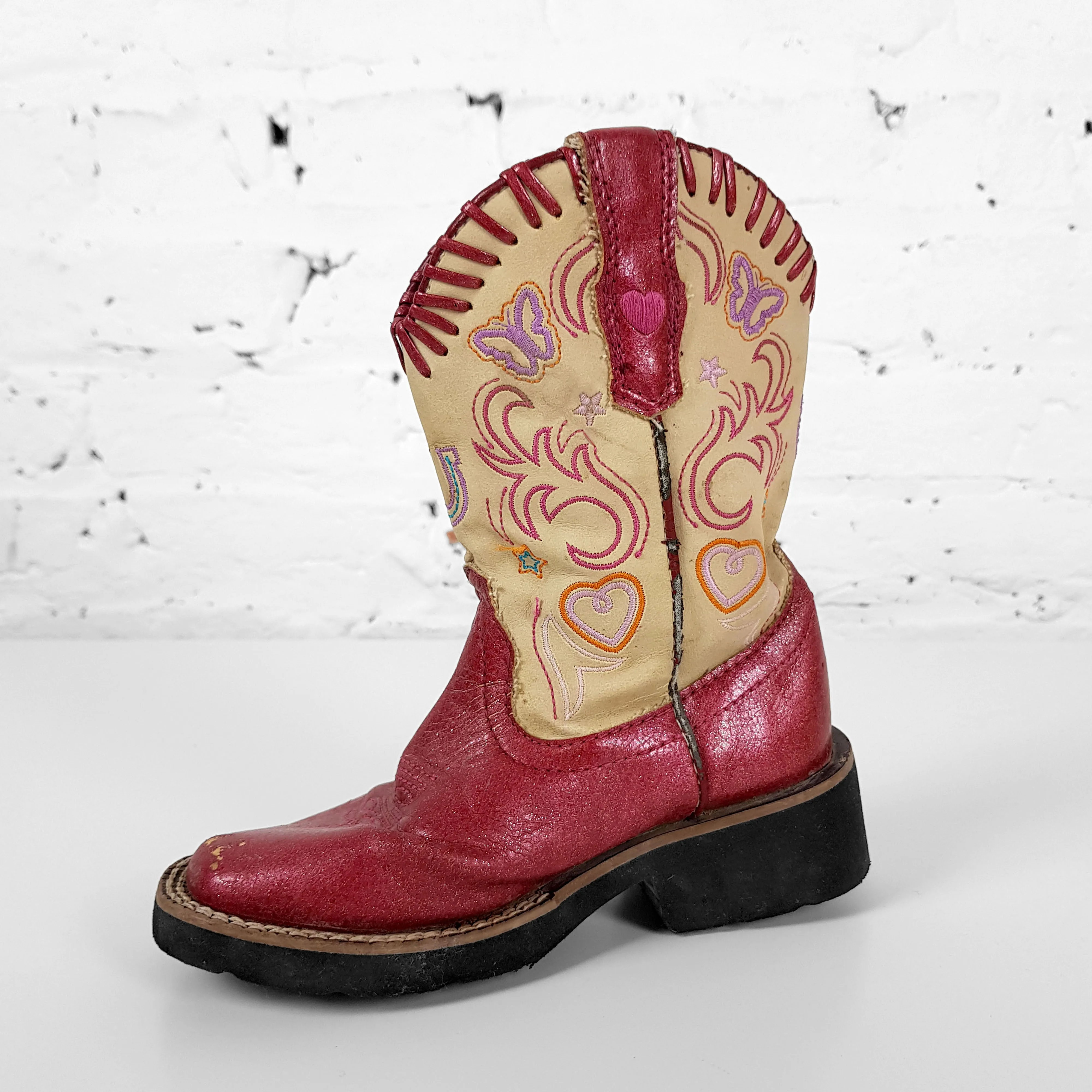 Kids  Cowboys Boots - Pink - Kids UK 8