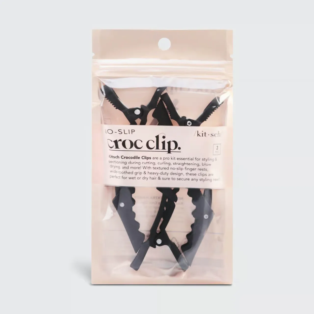Kitsch No Slip Crocodile Clip 3pc