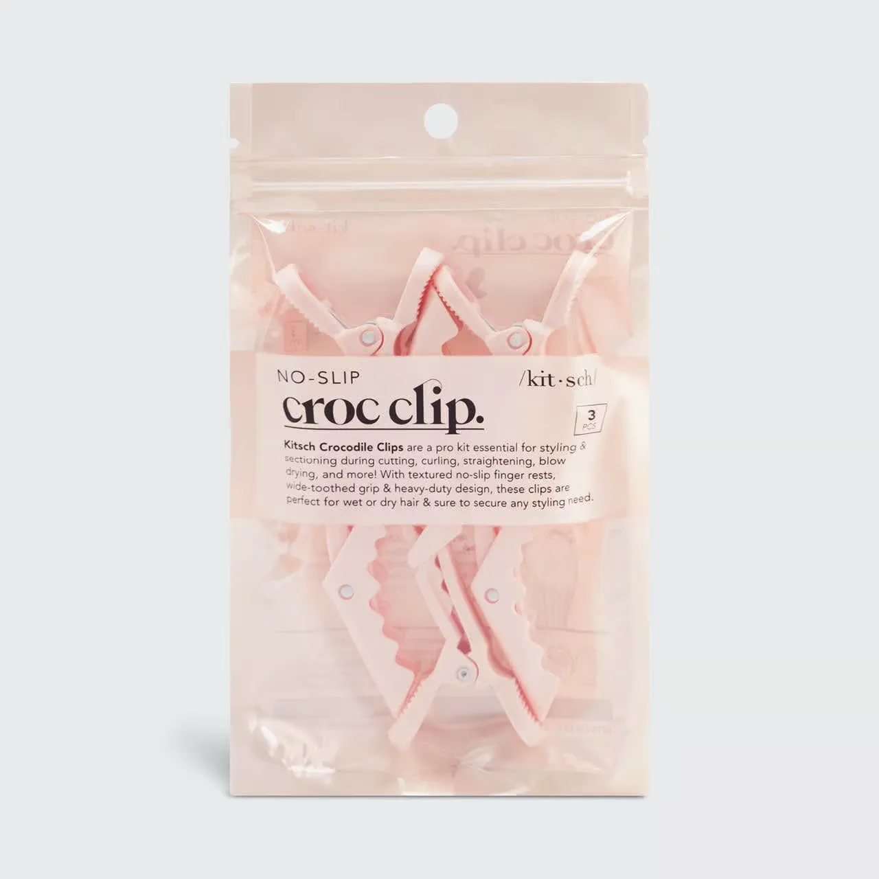 Kitsch No Slip Crocodile Clip 3pc