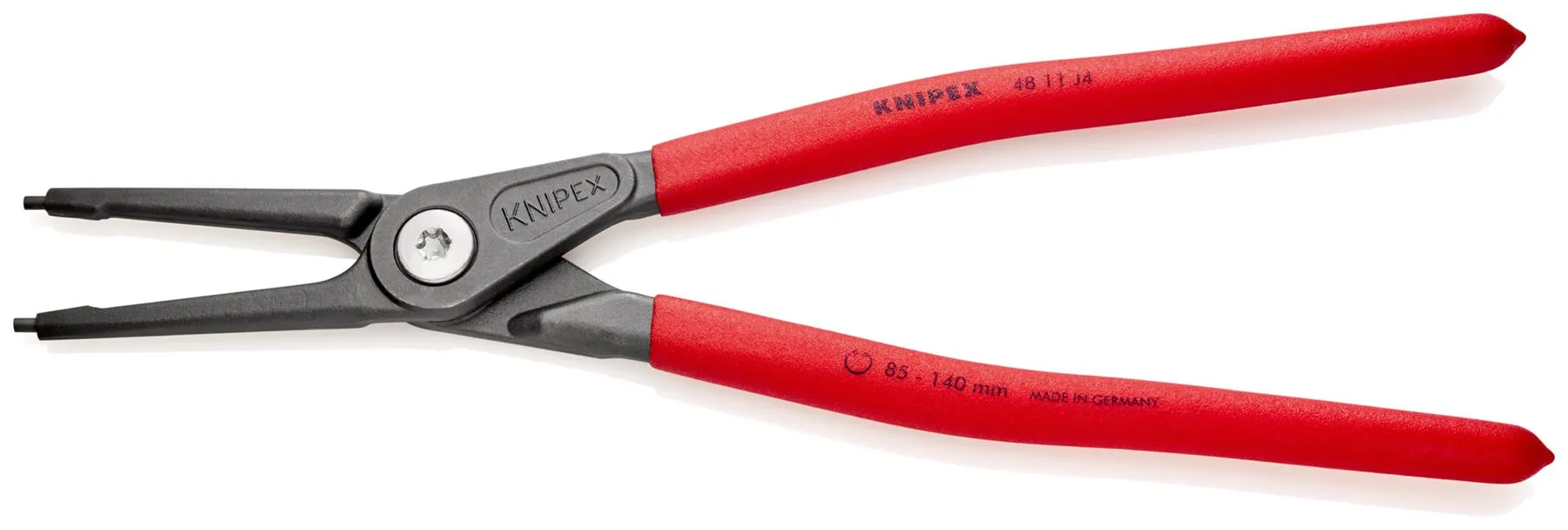 KNIPEX Precision Circlip Pliers for Internal Circlips in Bore Holes 320mm 3.2mm Diameter Tips 40 11 J4