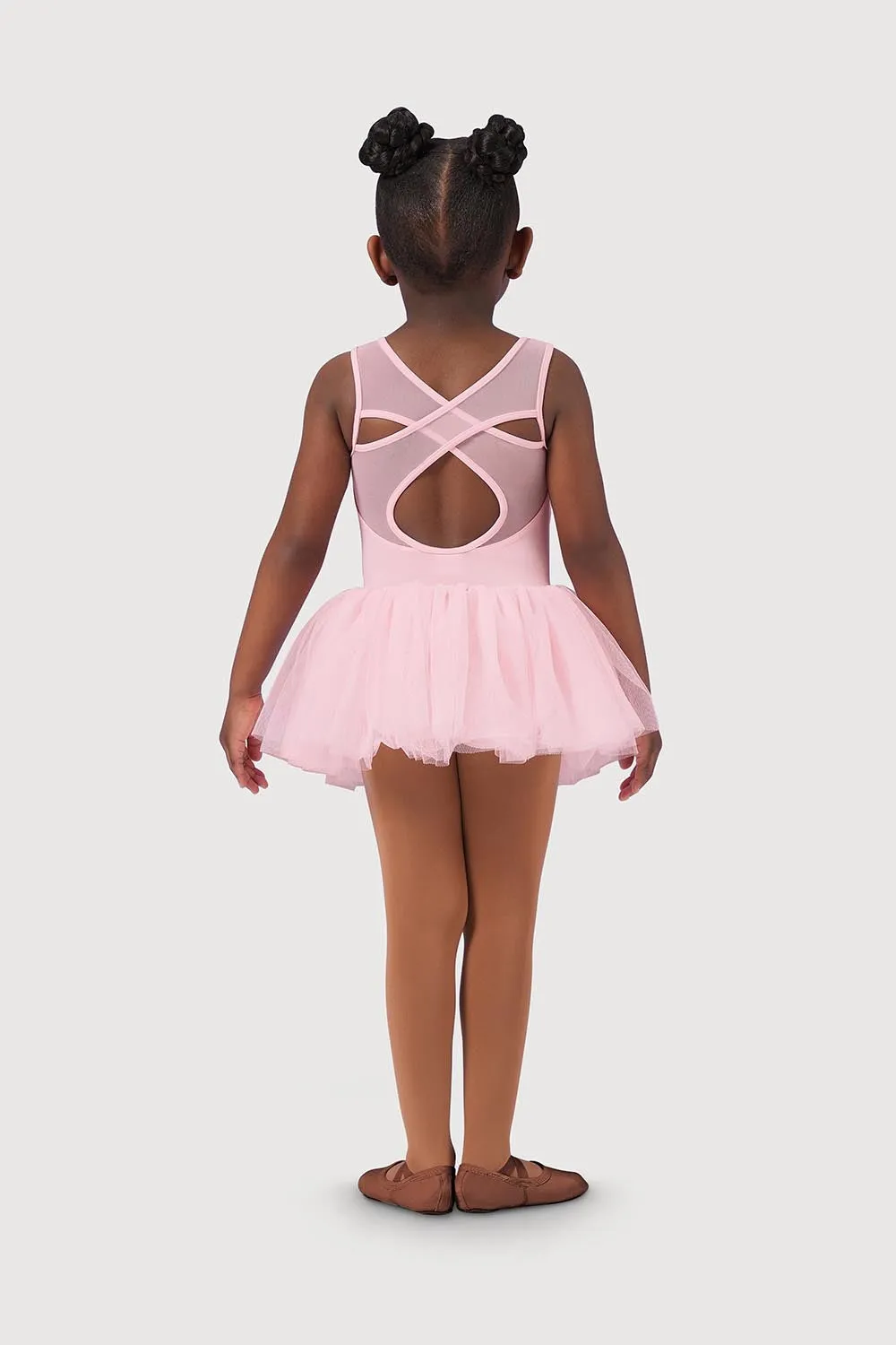 L54165G - Bloch Printed Lace Cross Back Girls Tank Tutu Dress