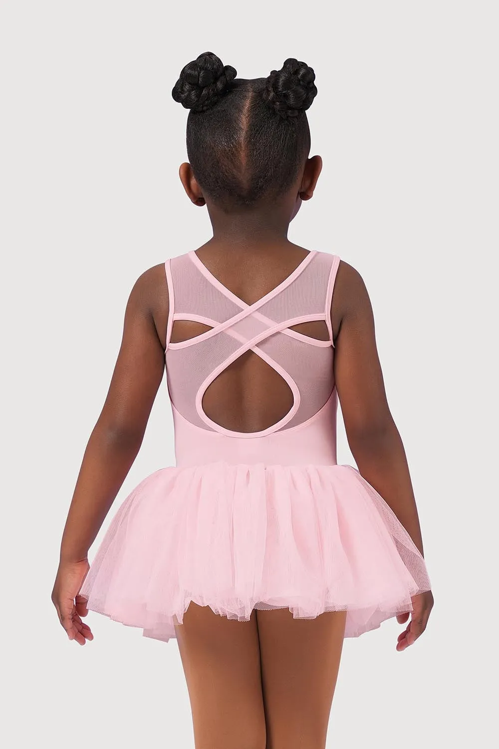 L54165G - Bloch Printed Lace Cross Back Girls Tank Tutu Dress
