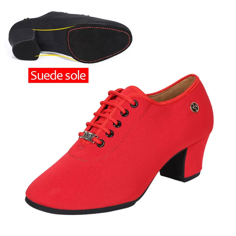 Latin Dance Shoes Women Salsa Jazz Shoes Stretch Cloth Ballroom Dancing Shoe Soft Sole Ladies Dance Sneakers Women's Shoes