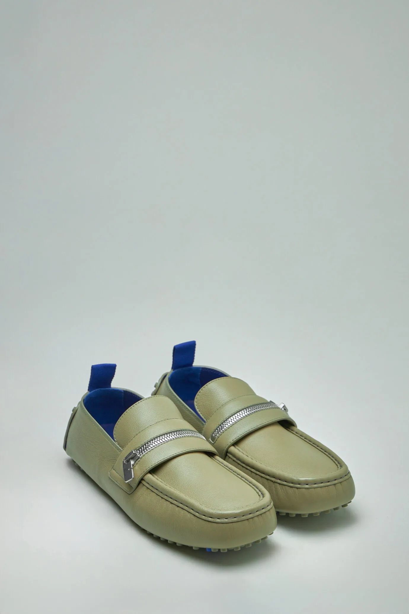 Leather Motor Low Loafers
