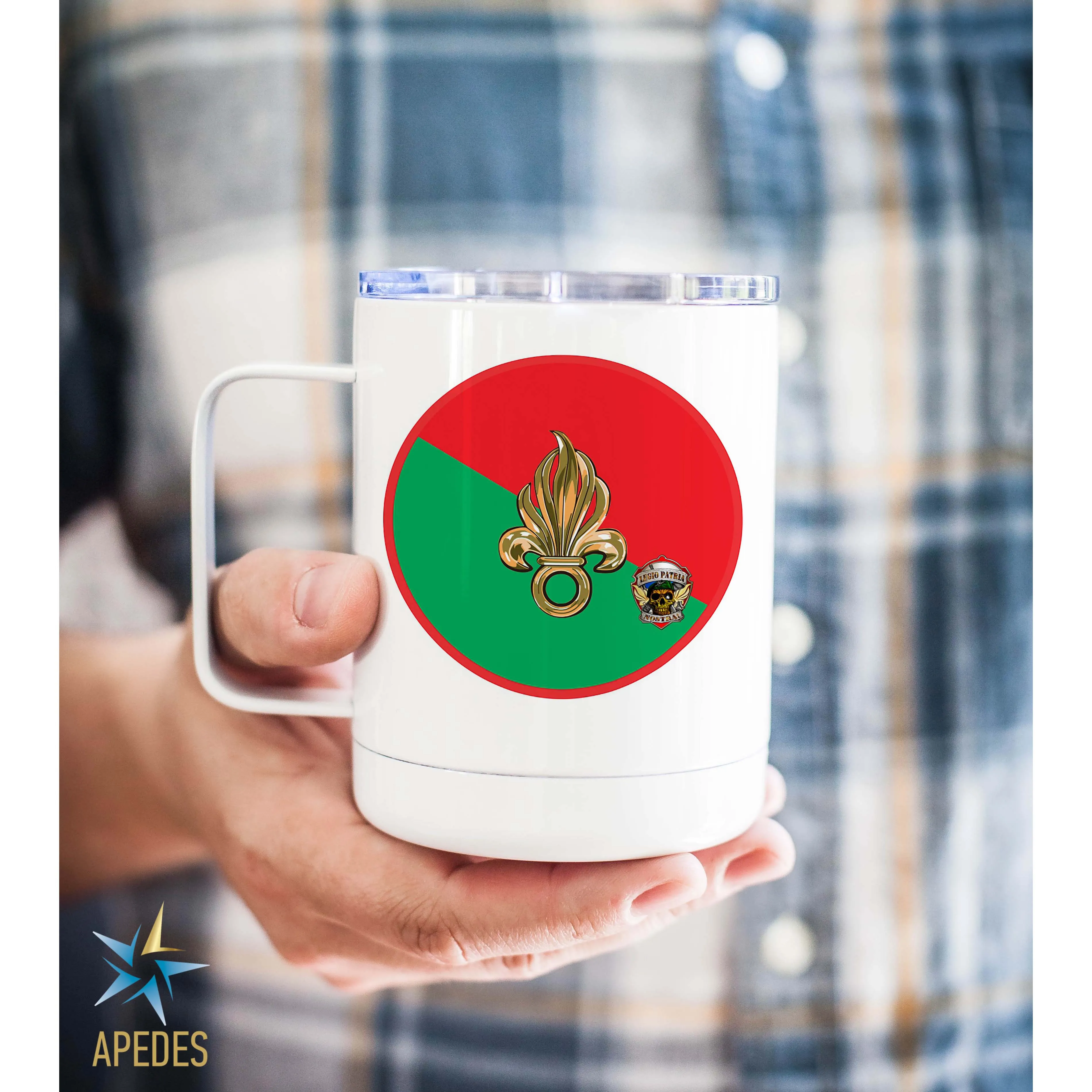 Legio Patria Nostra French Foreign Legion Stainless Steel Travel Mug 13 OZ