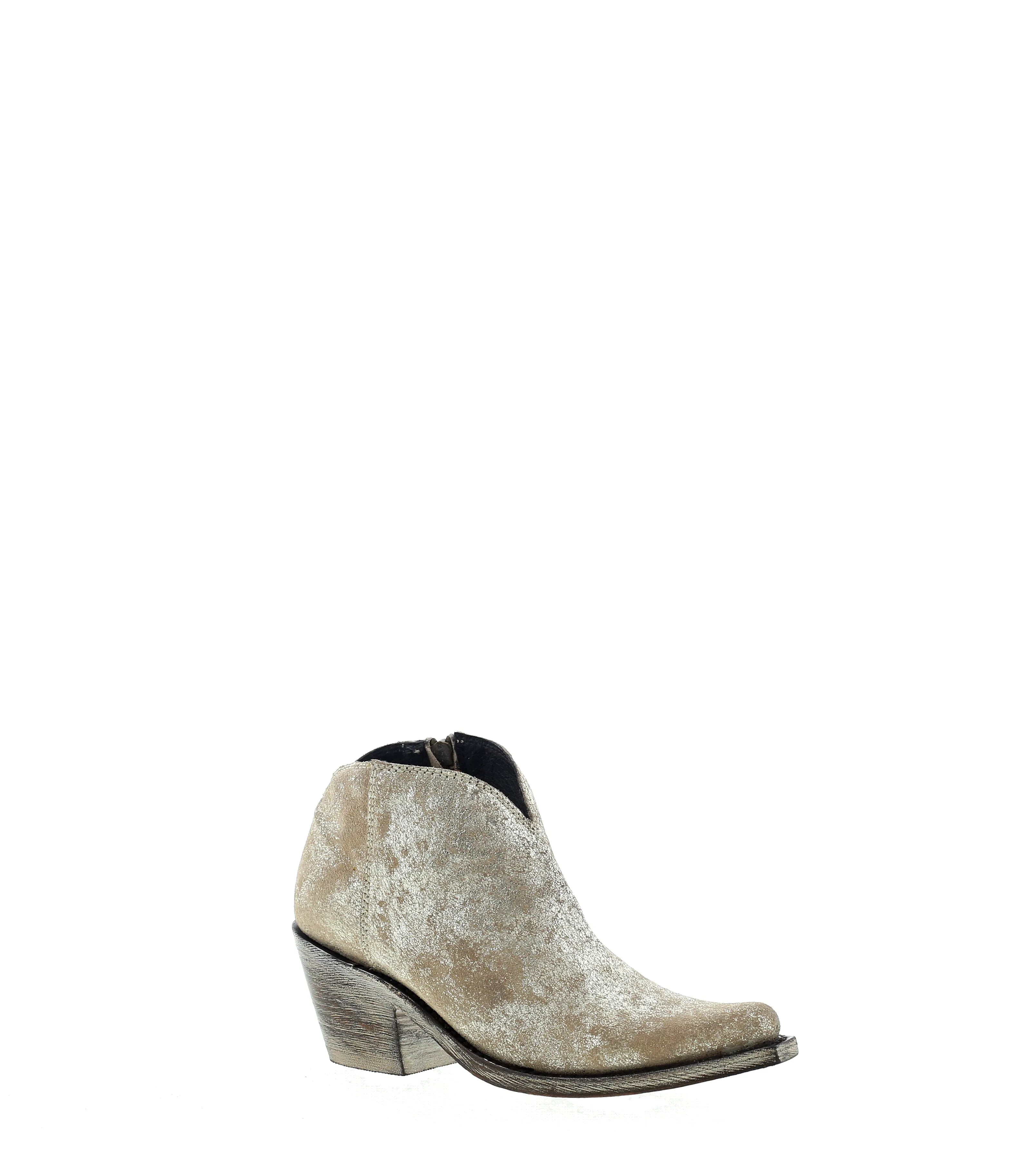 Liberty Black Gamuza Crack Oro Booties