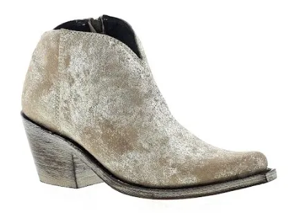Liberty Black Gamuza Crack Oro Booties