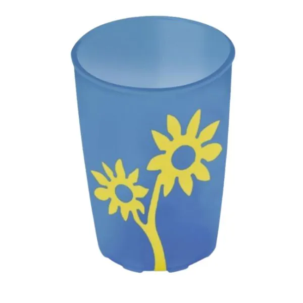 Lightweight Non Slip Cup With Flower Design