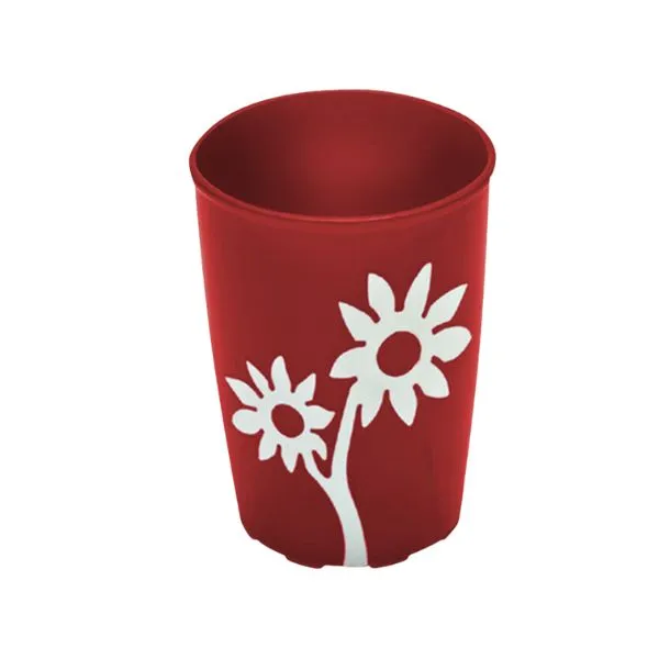 Lightweight Non Slip Cup With Flower Design