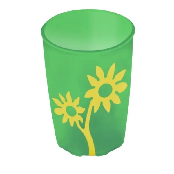 Lightweight Non Slip Cup With Flower Design